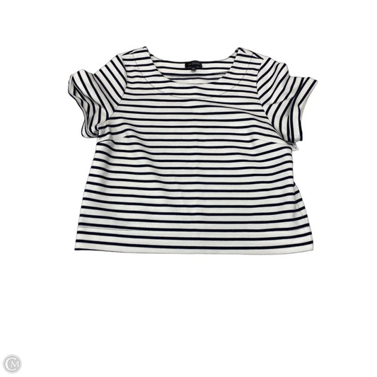 Top Short Sleeve By Limited In Striped Pattern, Size: M