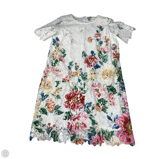 Dress Party Midi By Nina Leonard In White, Size: 1x