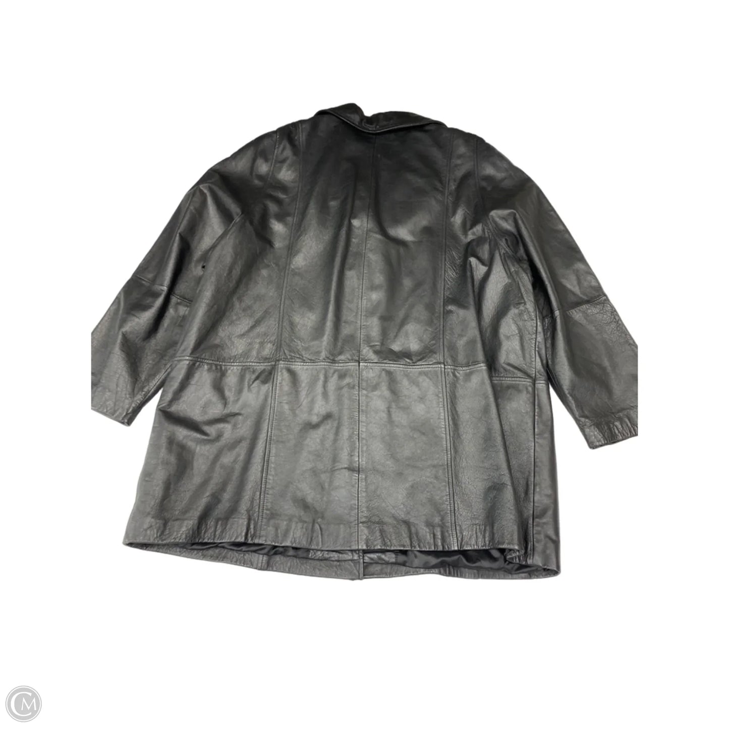 Coat Leather By Lane Bryant In Black, Size: 3x