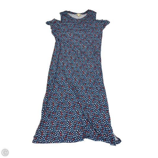 Dress Casual Maxi By Michael By Michael Kors In Blue & Red, Size: Xl