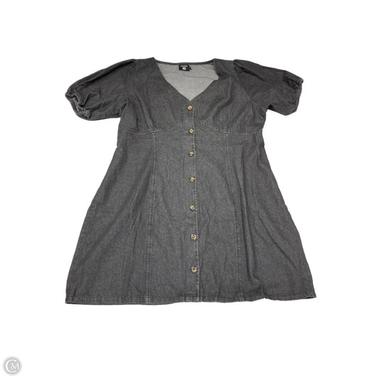 Dress Casual Midi By Boohoo Boutique In Black Denim, Size: 1x
