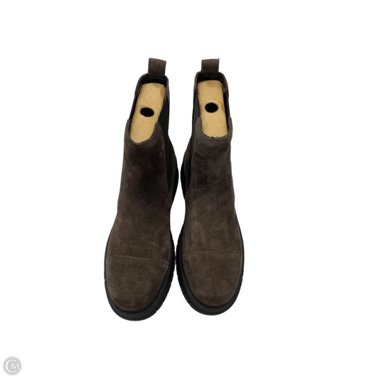 Boots Ankle Flats By Marc Fisher In Brown, Size: 9.5