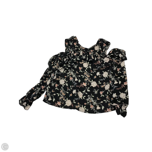 Top Long Sleeve By Divided In Multi-colored, Size: S