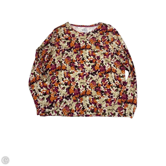 Top Long Sleeve By Croft And Barrow In Multi-colored, Size: Xxl