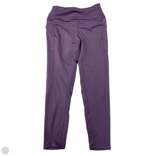 Athletic Leggings By Nicole Miller In Purple, Size: M
