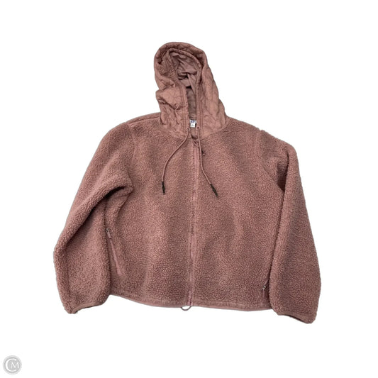 Jacket Faux Fur & Sherpa By Joy Lab In Mauve, Size: L