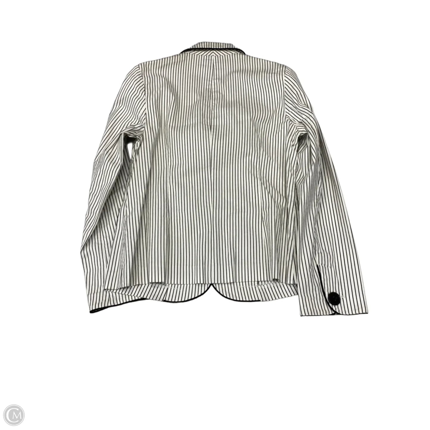 Blazer By Talbots In Striped Pattern, Size: S