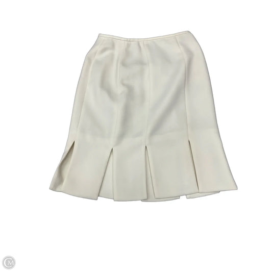 Skirt Midi By Liz Claiborne In Cream, Size: 4