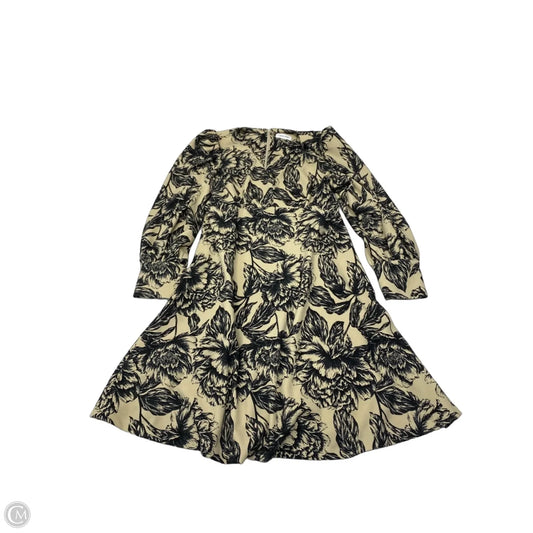 Dress Work By Calvin Klein In Black & Tan, Size: M