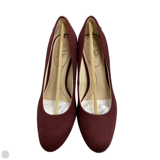Shoes Heels Kitten By Life Stride In Maroon, Size: 8.5
