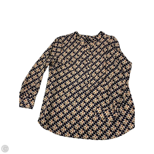 Top Long Sleeve By Talbots In Multi-colored, Size: 2x