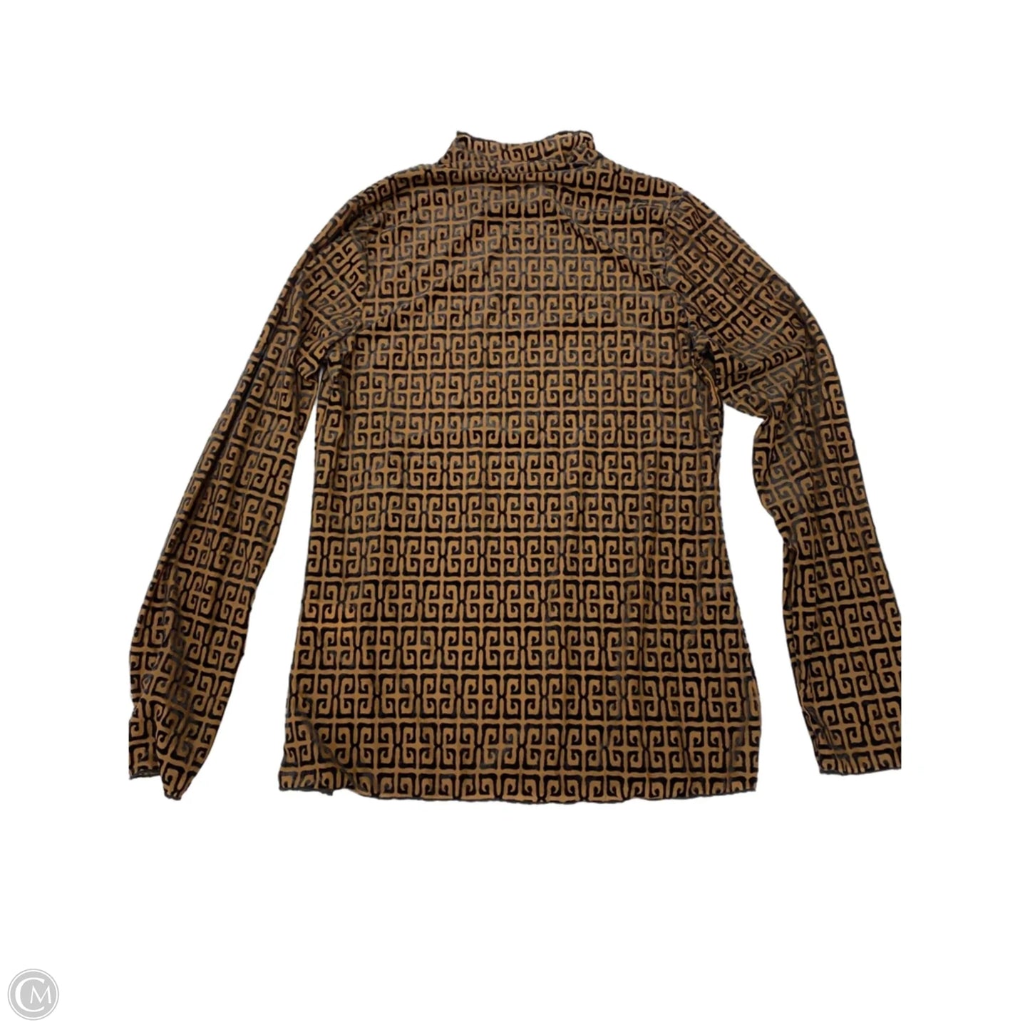 Top Long Sleeve By Jade In Black & Brown, Size: M