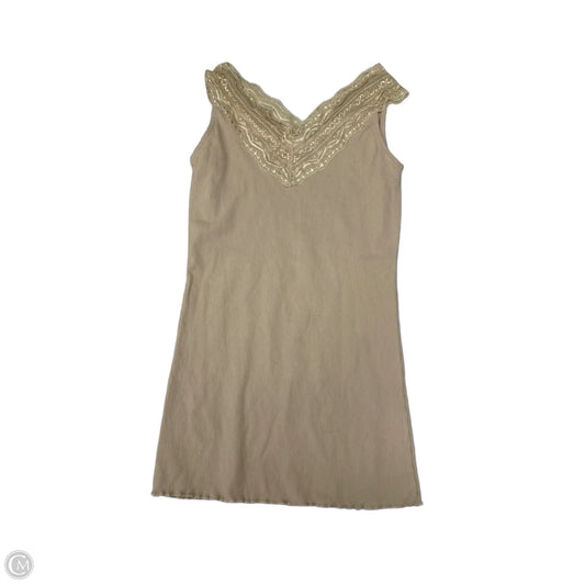 Top Sleeveless By Easel In Beige, Size: S
