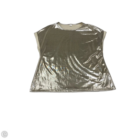 Blouse Sleeveless By Clothes Mentor In Gold, Size: M
