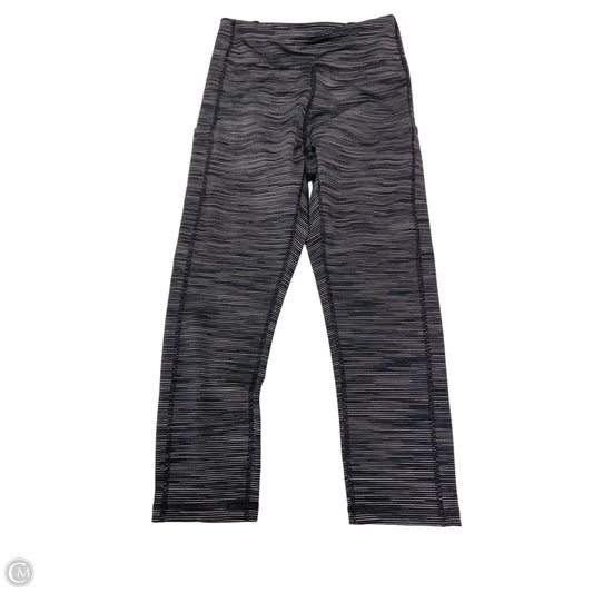 Athletic Leggings Capris By Tek Gear In Black & Grey, Size: S