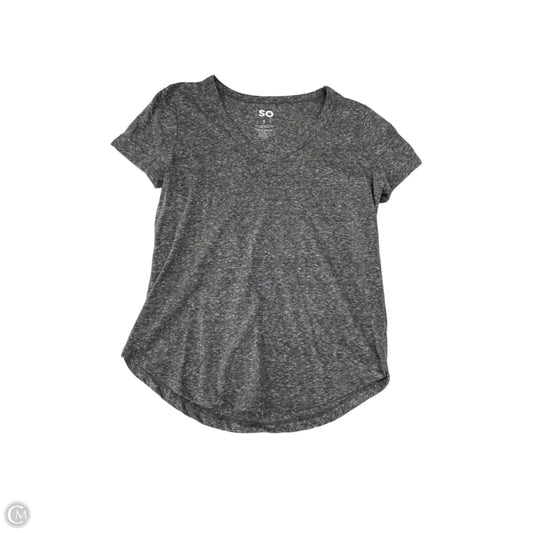 Top Short Sleeve Basic By So In Grey, Size: S