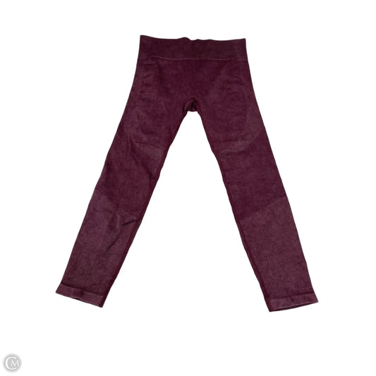 Athletic Leggings By Joy Lab In Maroon, Size: L