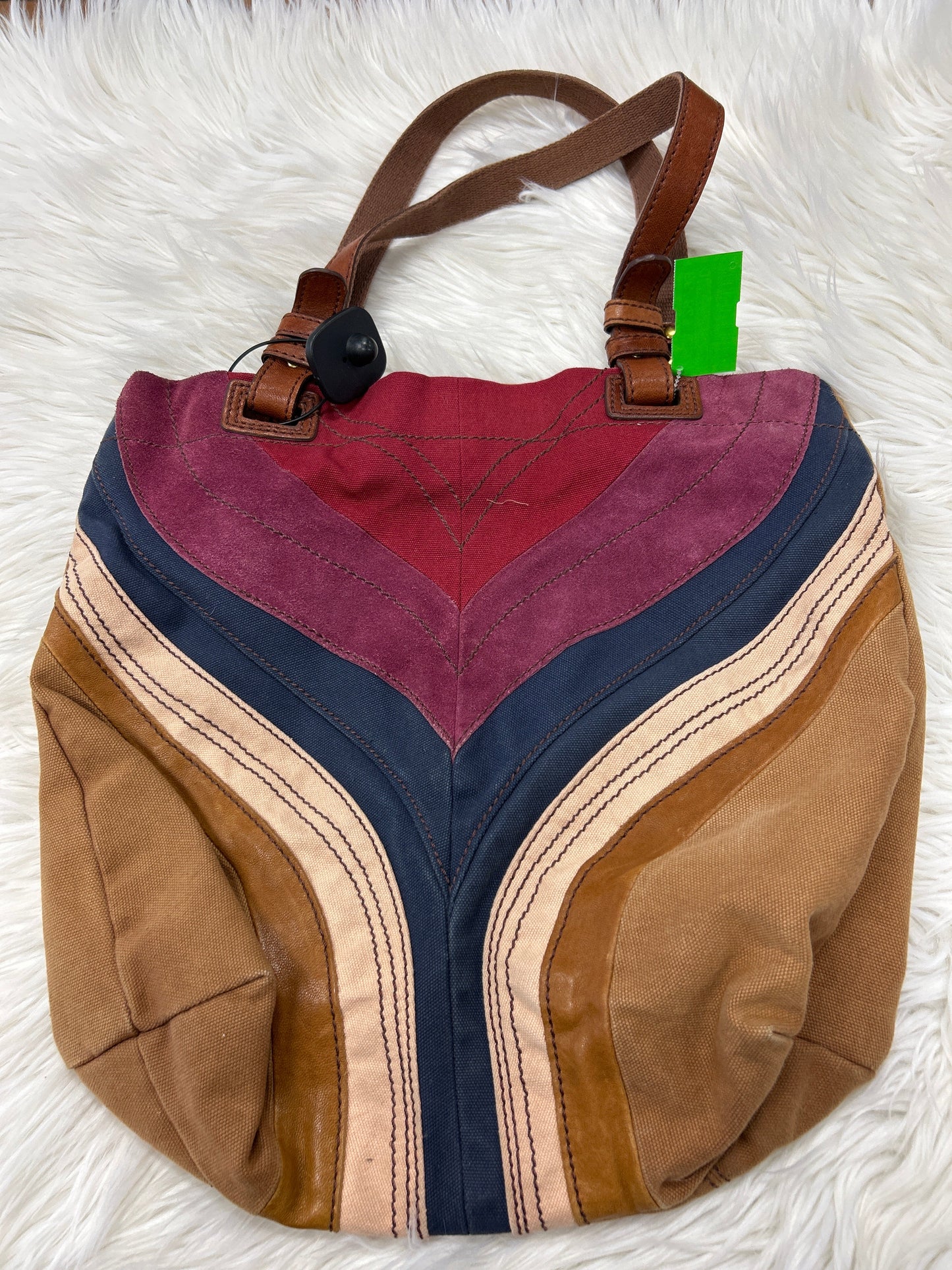 Handbag By Fossil In Brown, Size:Large