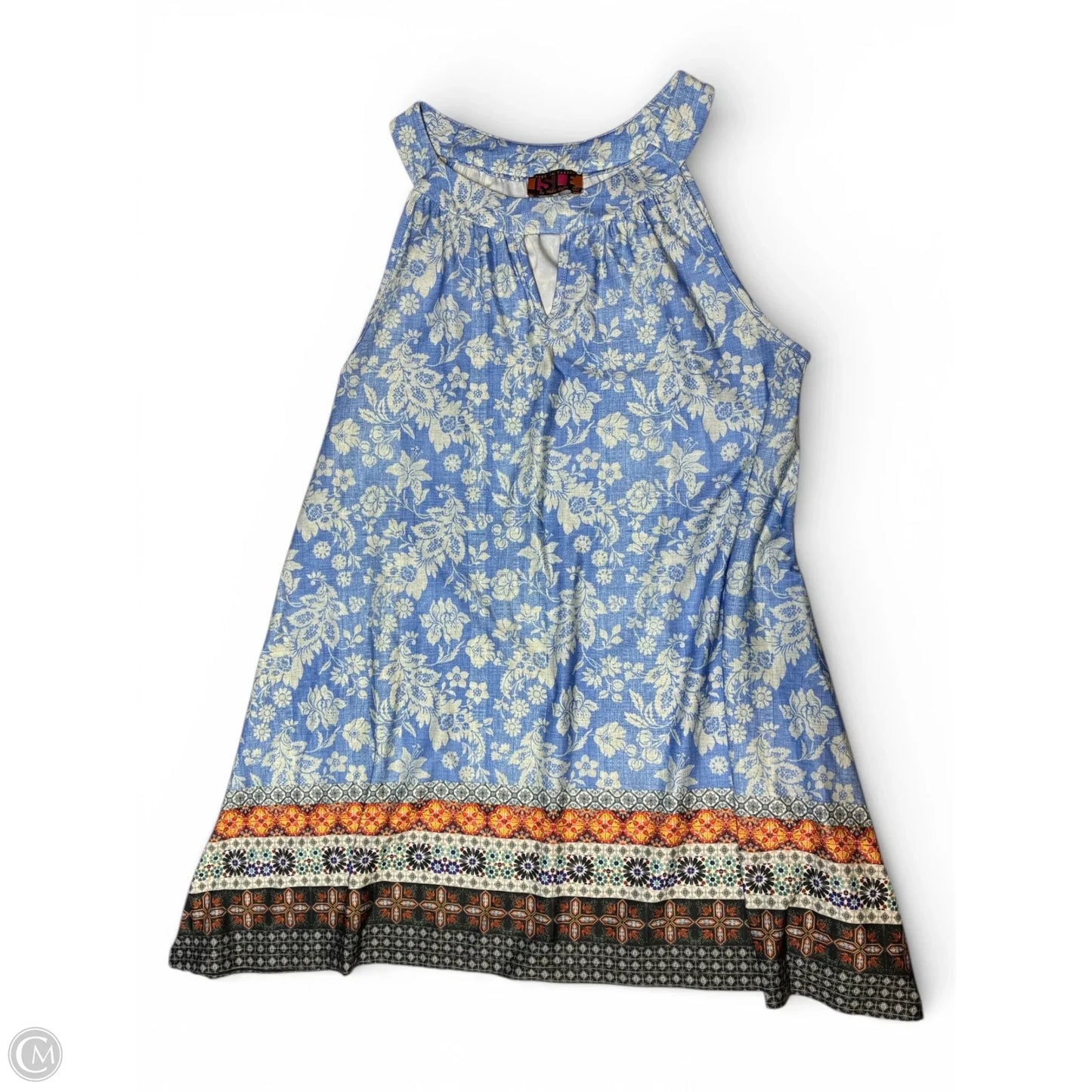 Dress Casual Midi By Cma In Blue, Size: S