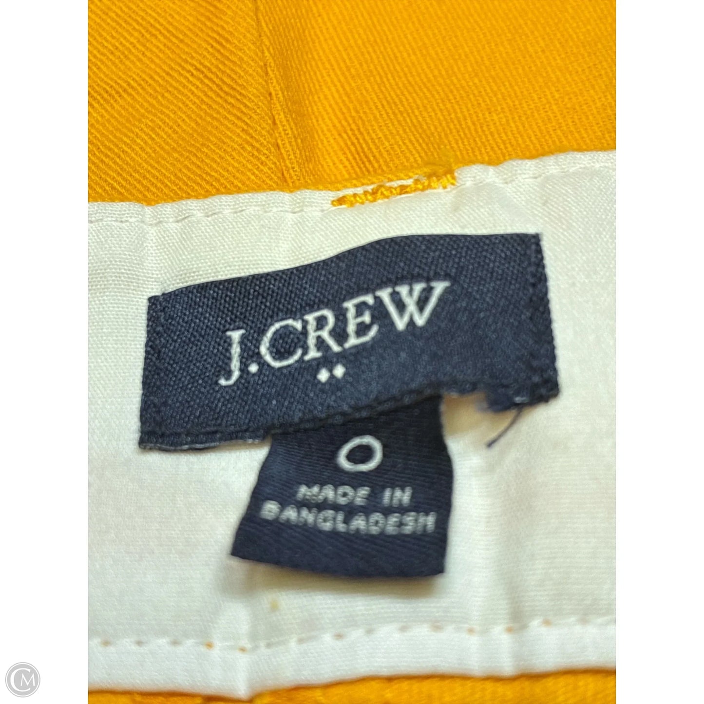 Shorts By J. Crew In Yellow, Size: 0