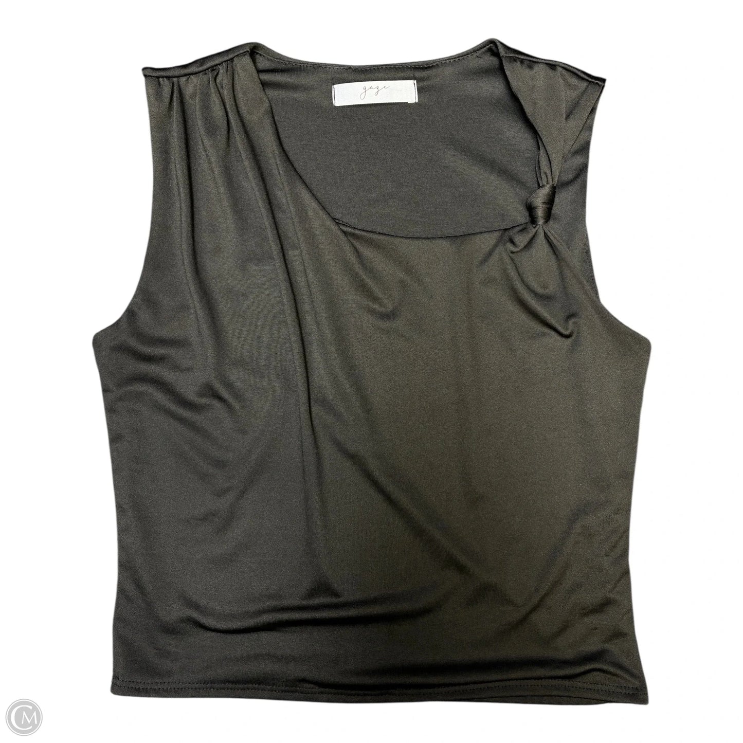 Top Sleeveless By Gaze In Black, Size: S