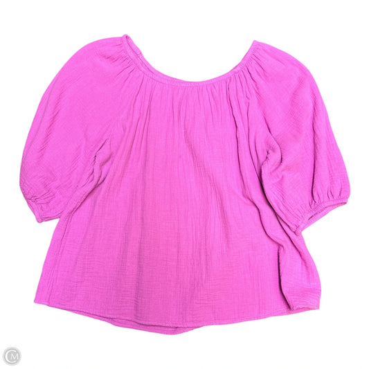 Top Short Sleeve By Universal Thread In Pink, Size: Xs