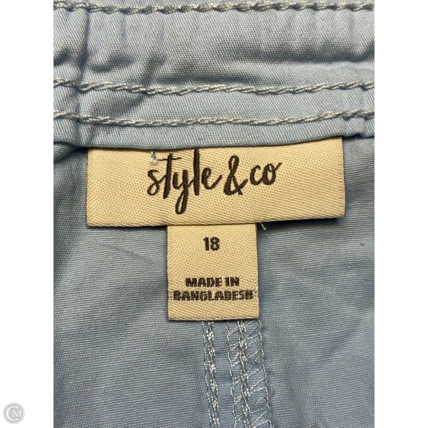 Shorts By Style And Company In Blue, Size: 18