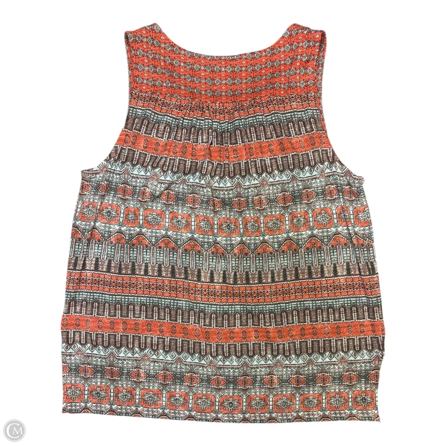 Blouse Sleeveless By Lucky Brand In Orange, Size: Sp