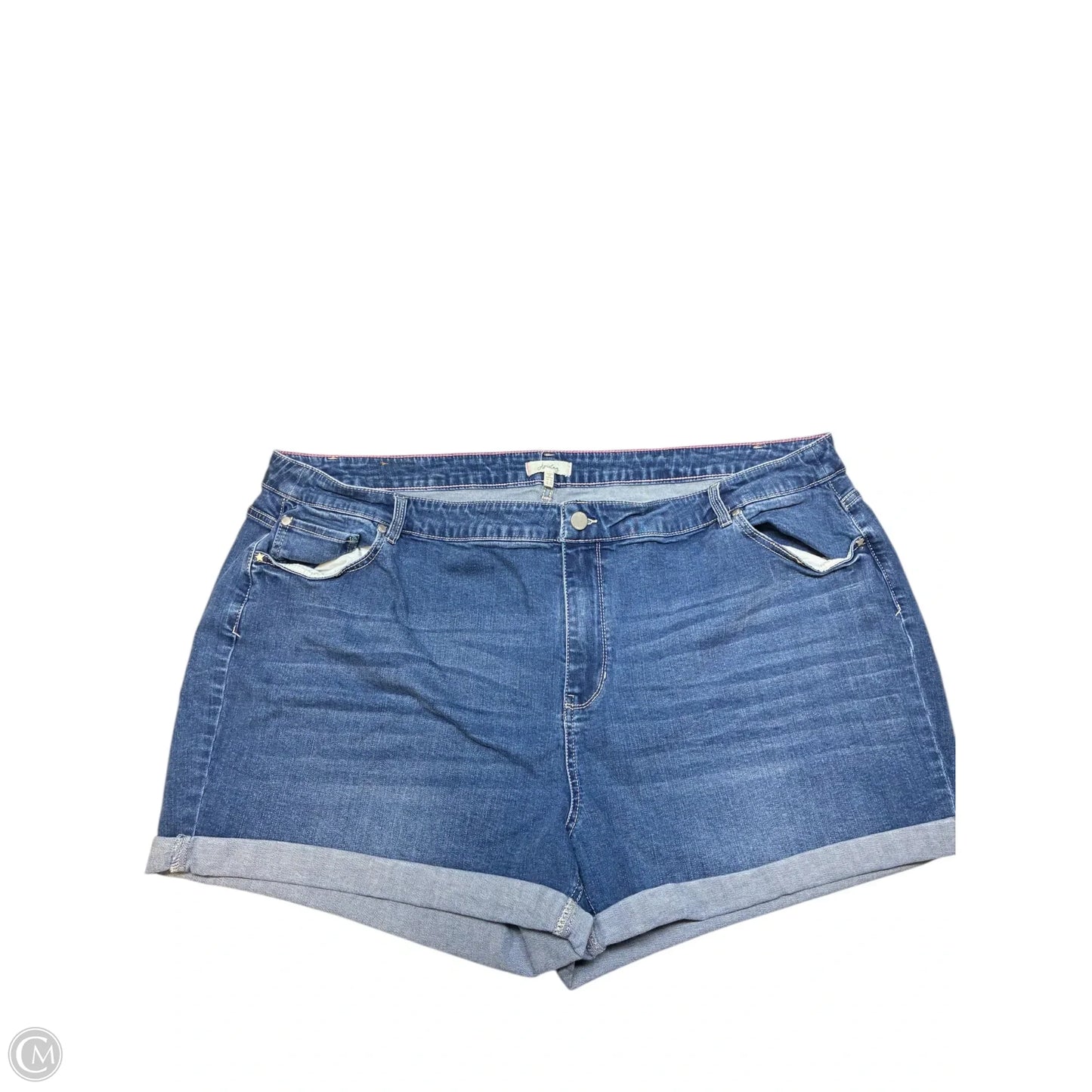 Shorts By Joules In Blue Denim, Size: 22