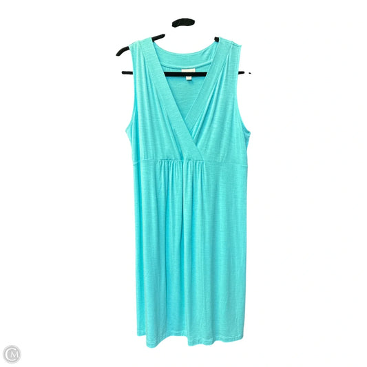 Dress Casual Midi By J. Jill In Aqua, Size: M