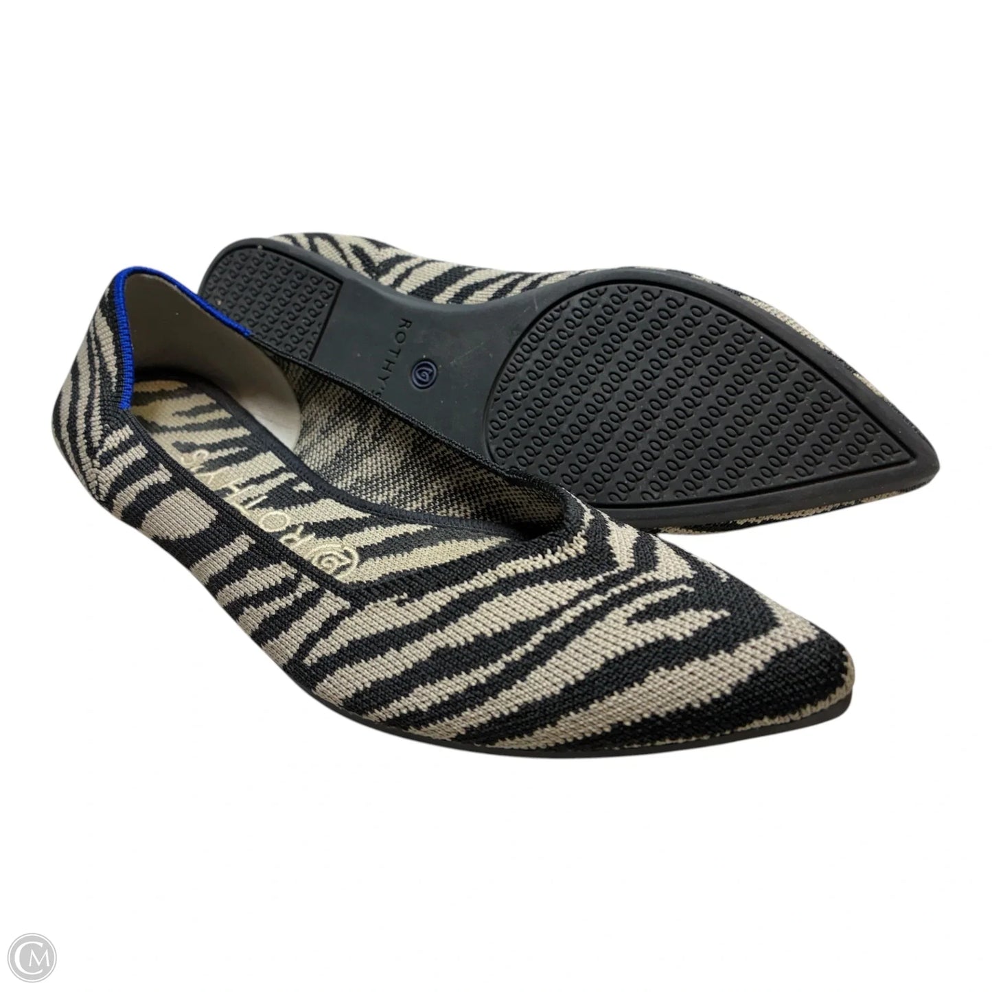 Shoes Flats By Rothys In Zebra Print, Size: 7