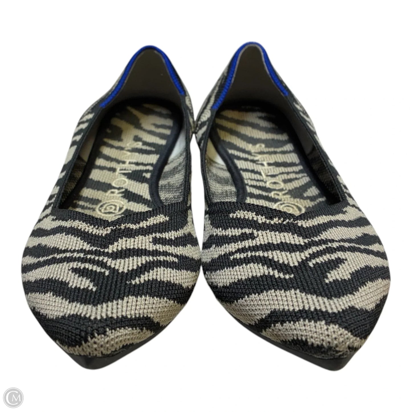 Shoes Flats By Rothys In Zebra Print, Size: 7