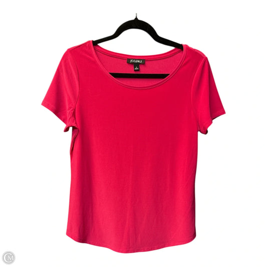 Top Short Sleeve By Roz And Ali In Pink, Size: S