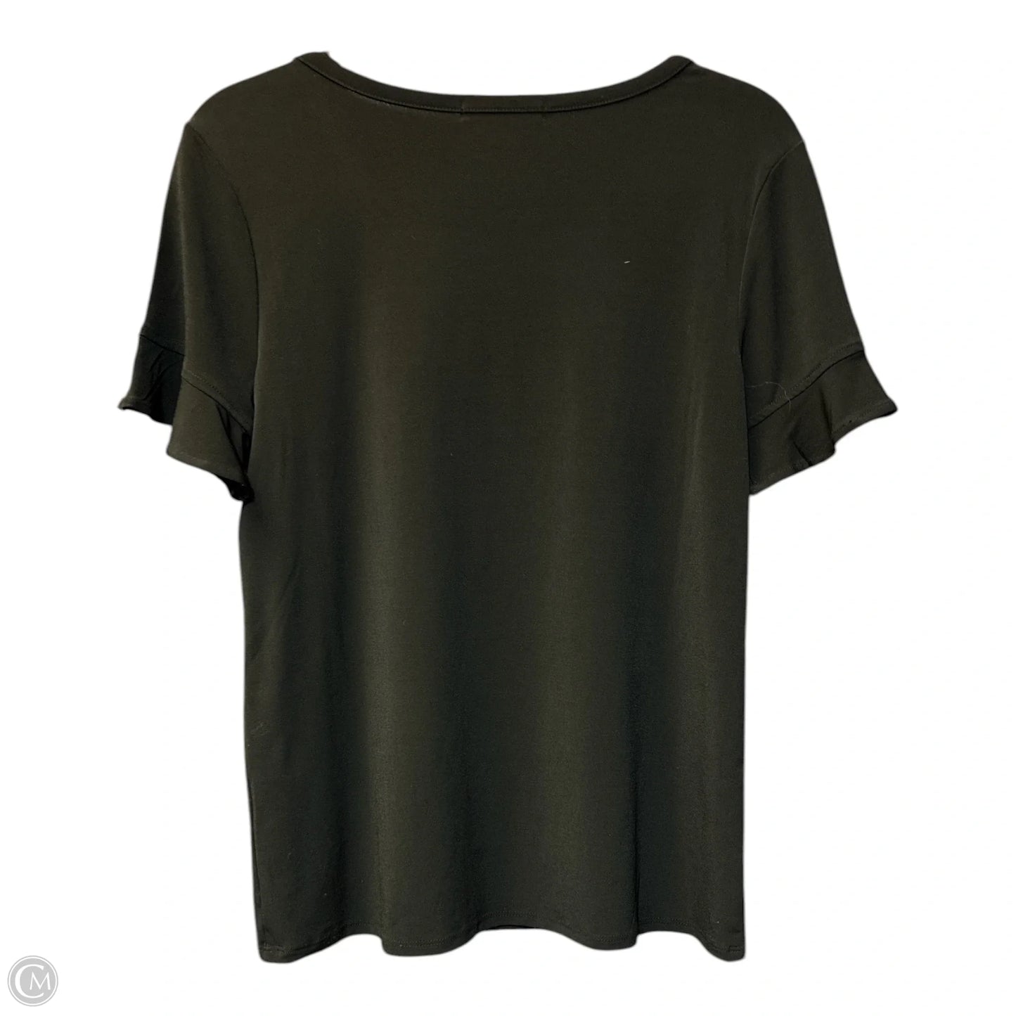 Top Short Sleeve By Banana Republic In Black, Size: S