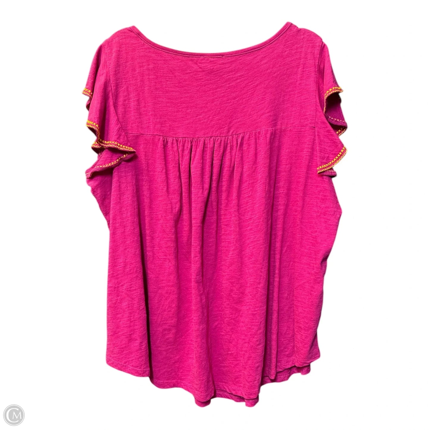 Top Short Sleeve By Lane Bryant In Pink, Size: 2x