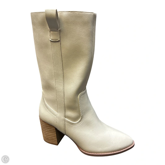 Boots Mid-calf Heels By Dolce Vita In Cream, Size: 6