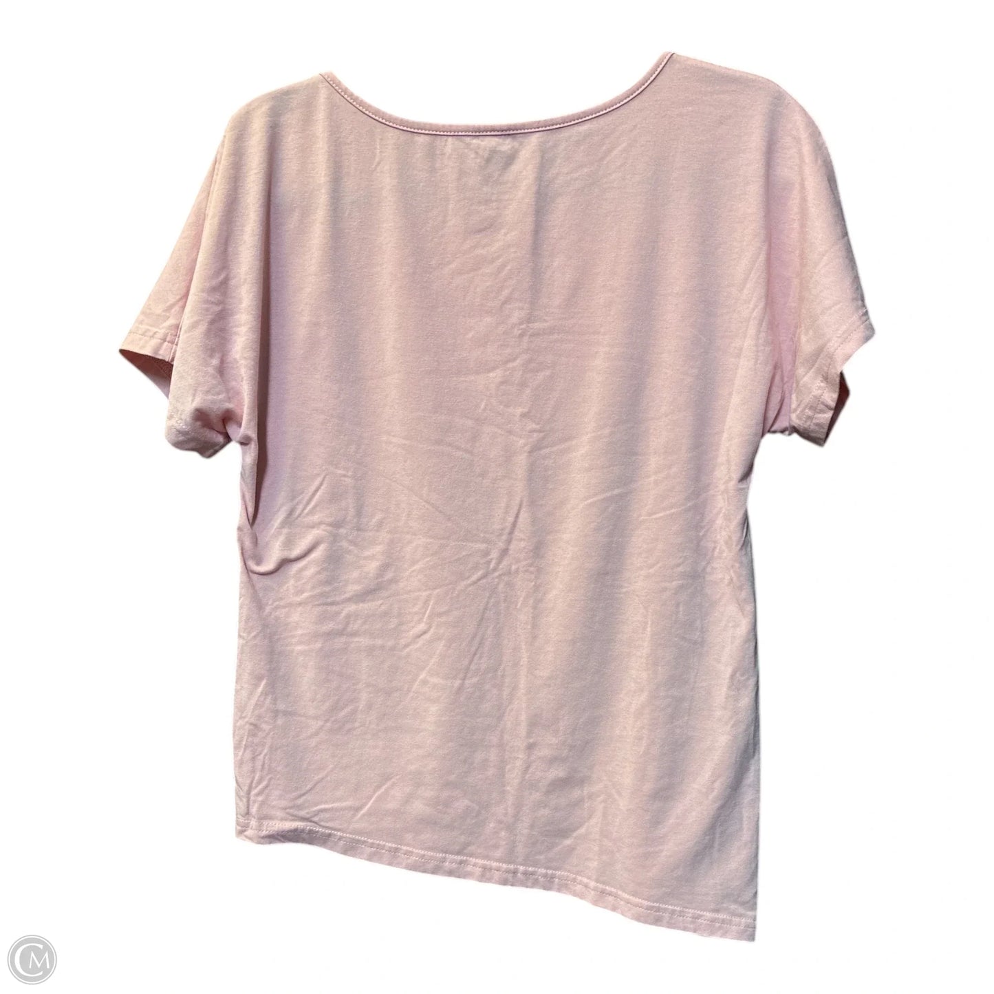 Top Short Sleeve By Shein In Pink, Size: M