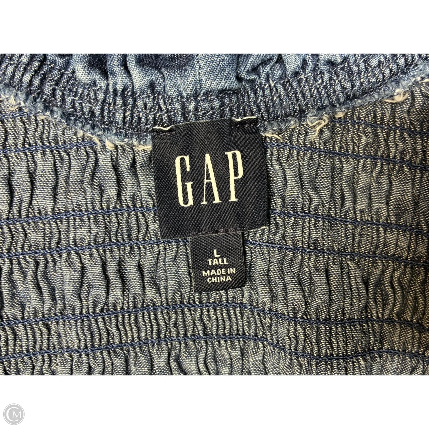 Dress Casual Short By Gap In Blue Denim, Size: L