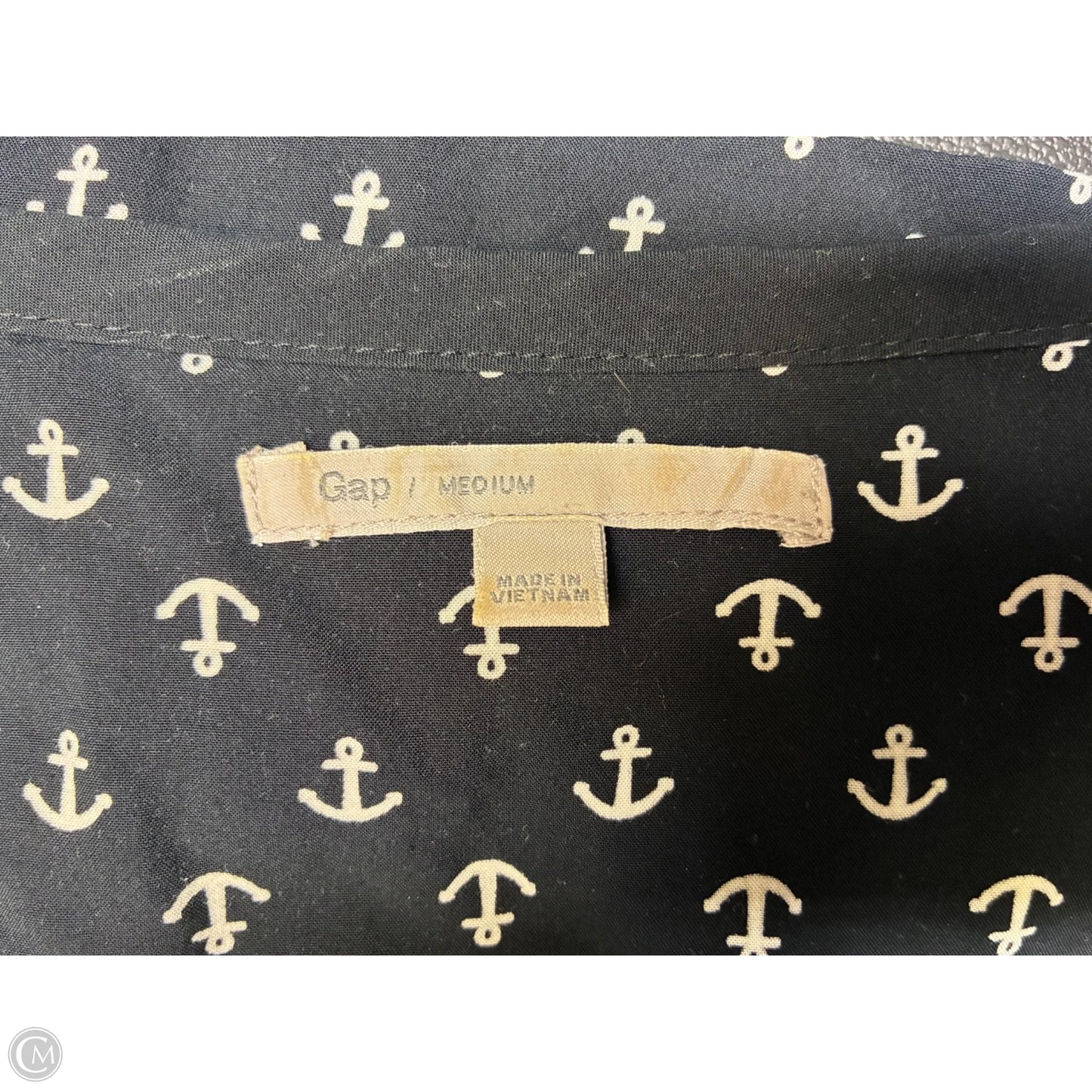 Top Short Sleeve By Gap In Black, Size: M