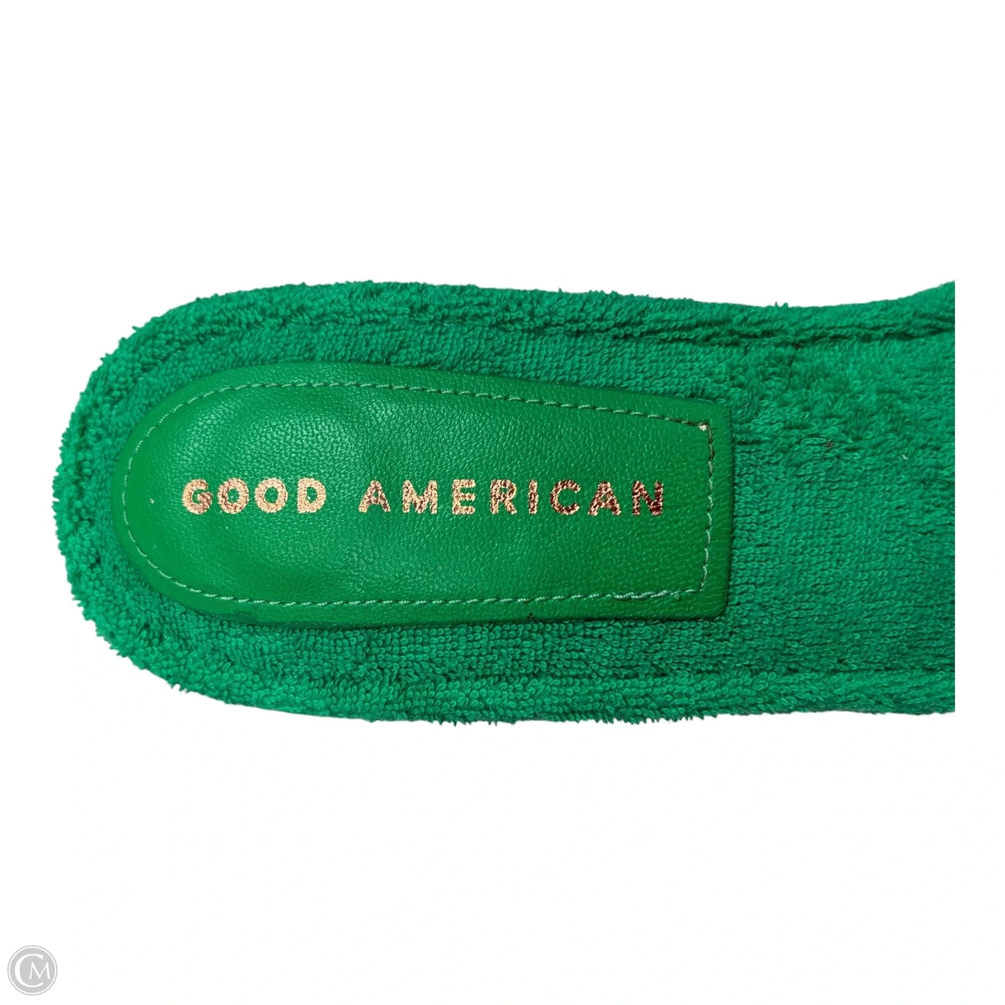 Sandals Heels Kitten By Good American In Green, Size: 9.5