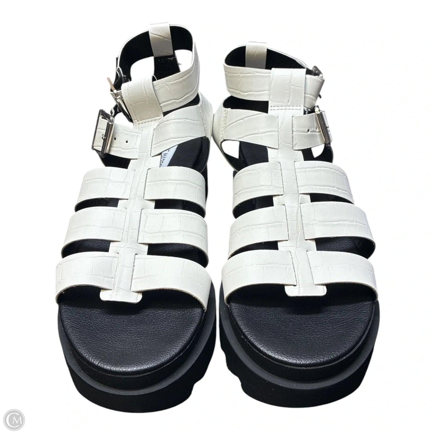 Sandals Flats By Steve Madden In White, Size: 10