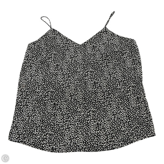 Blouse Sleeveless By Nine West In Black & Cream, Size: M