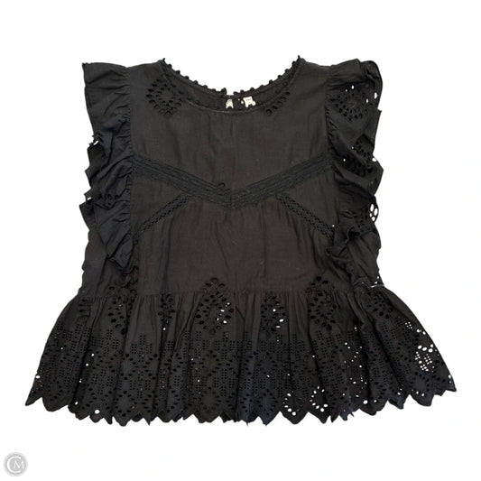 Top Sleeveless By Zara In Black, Size: L