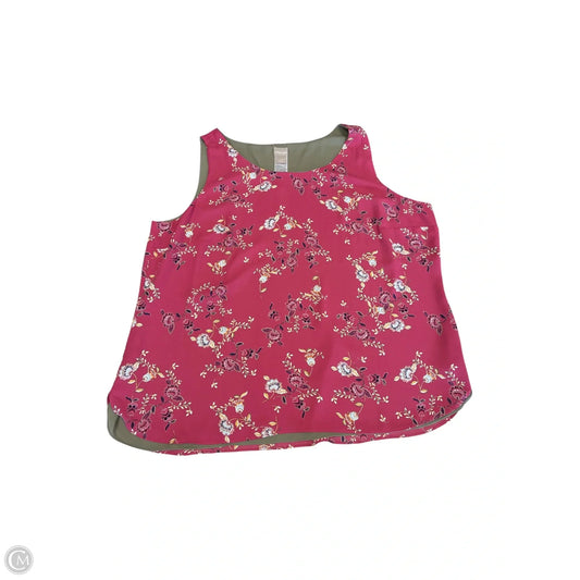 Blouse Sleeveless By Chicos In Pink, Size: 2x