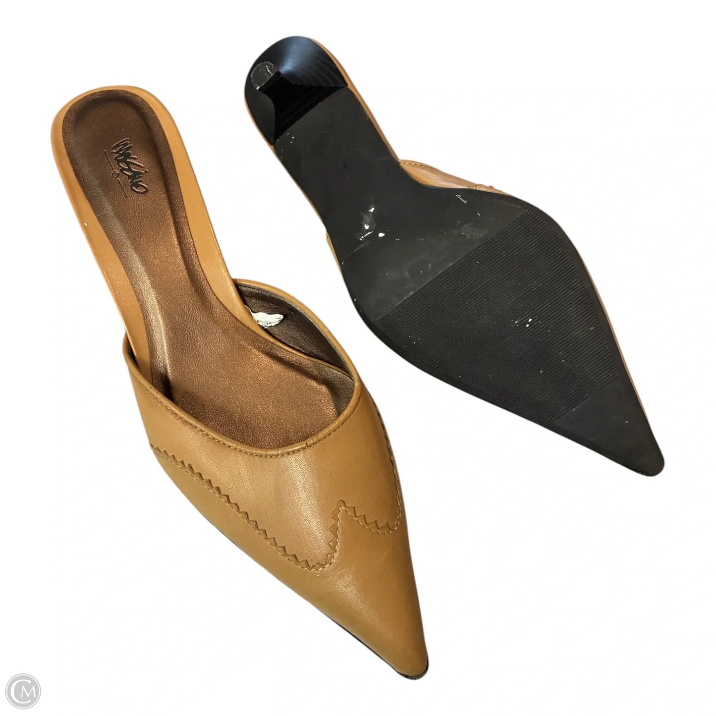 Shoes Heels Kitten By Mossimo In Tan, Size: 9.5