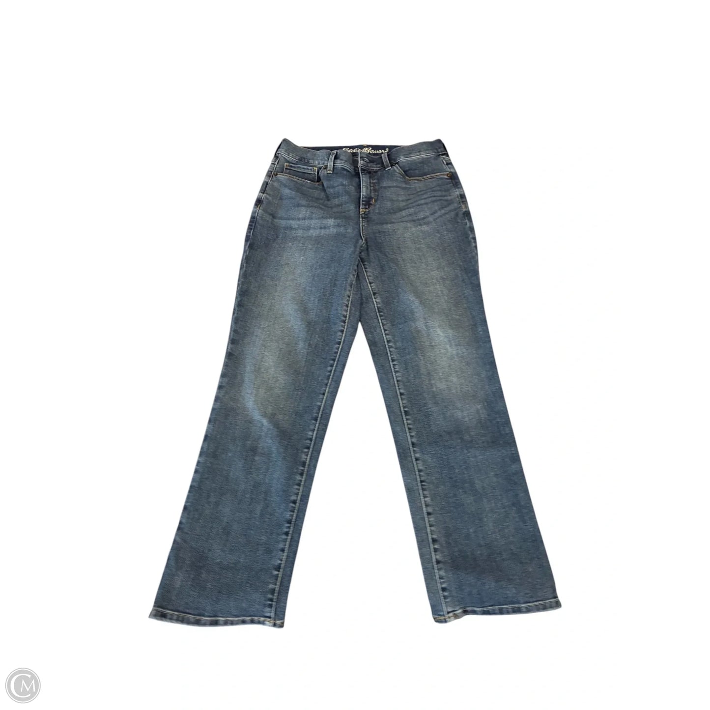 Jeans Straight By Eddie Bauer In Blue Denim, Size: 6