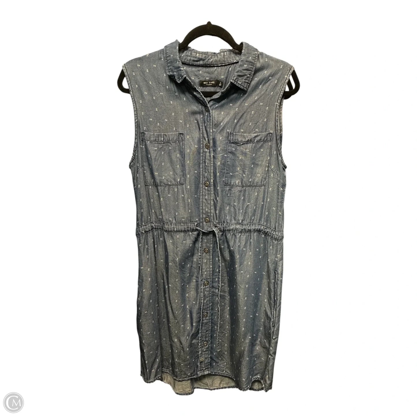 Dress Casual Short By Max Jeans In Blue Denim, Size: L