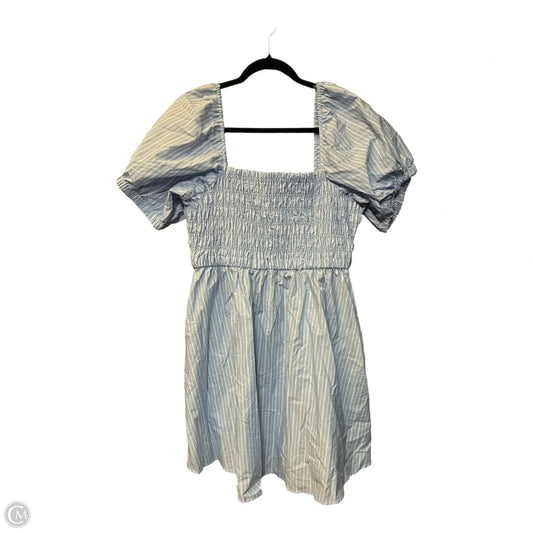 Dress Casual Short By Celebrity Pink In Blue, Size: Xxl