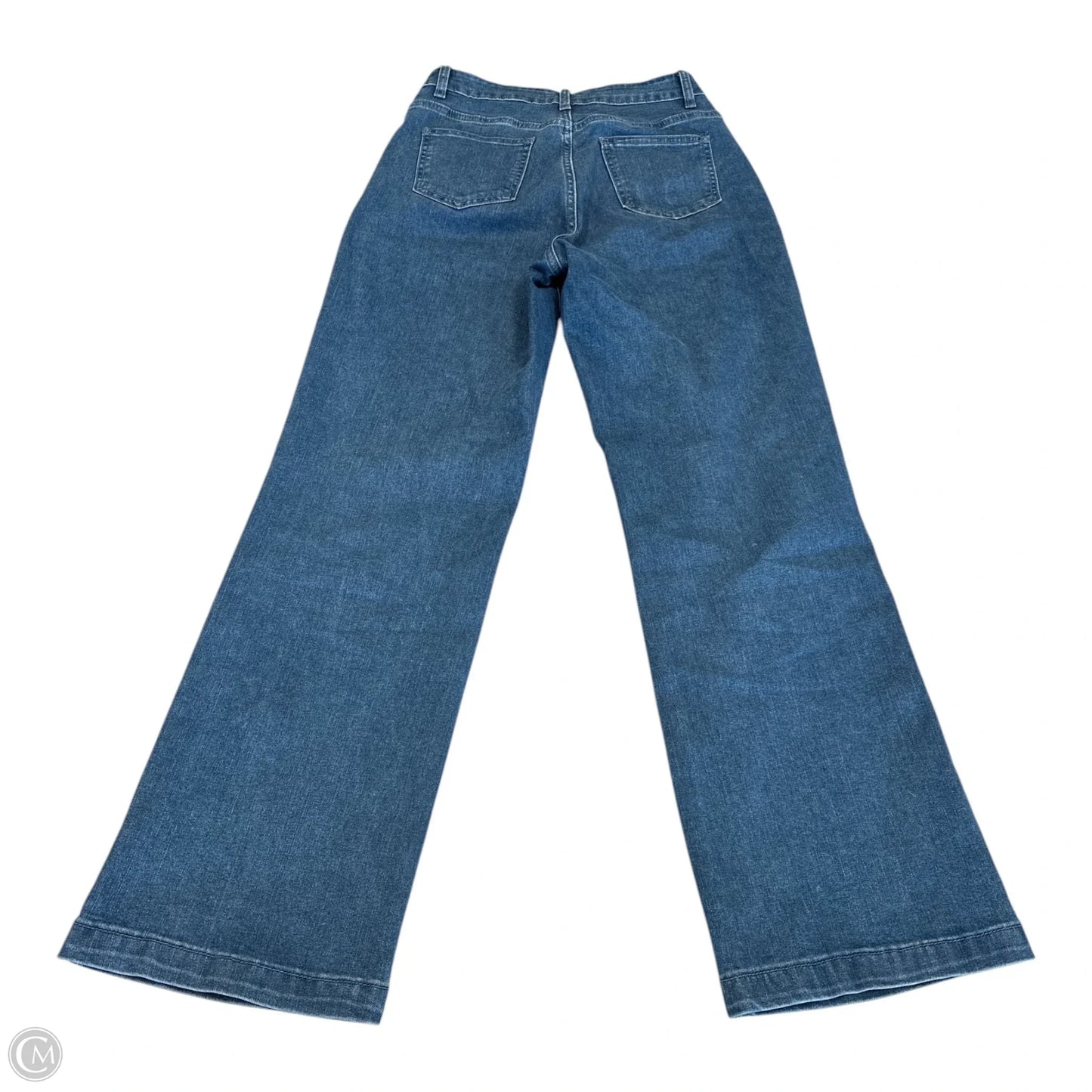 Jeans Wide Leg By Cmf In Blue Denim, Size: 4