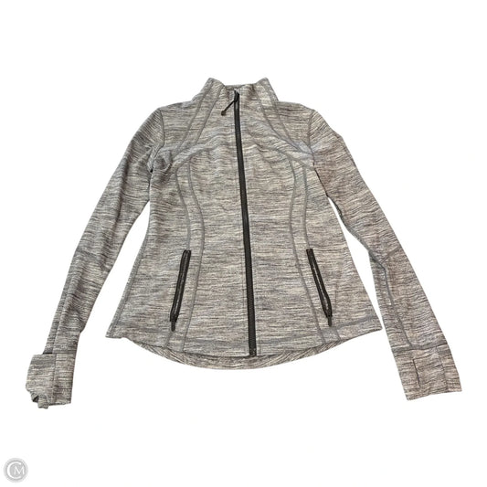 Athletic Jacket By Lululemon In Grey, Size: M